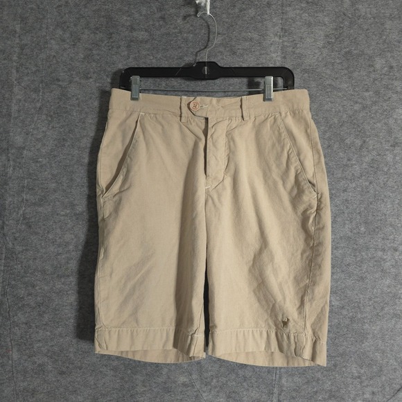 Columbia Pants - Zapalla Womens Shorts Size 38 Button Fly Solid Cotton Sports Brasil Golf Casual